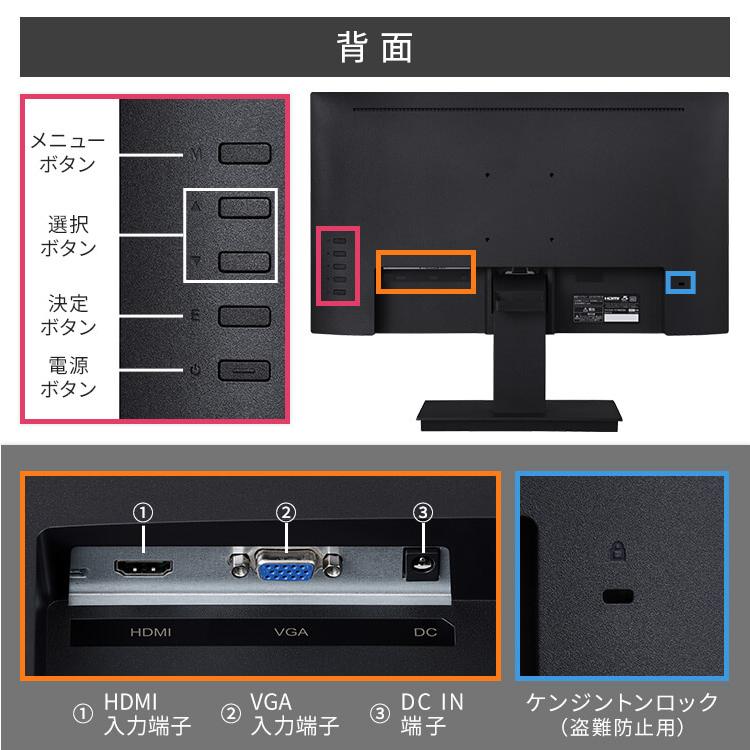 IRIS OHYAMA（アイリスオーヤマ） モニター 21.5インチ pcモニター