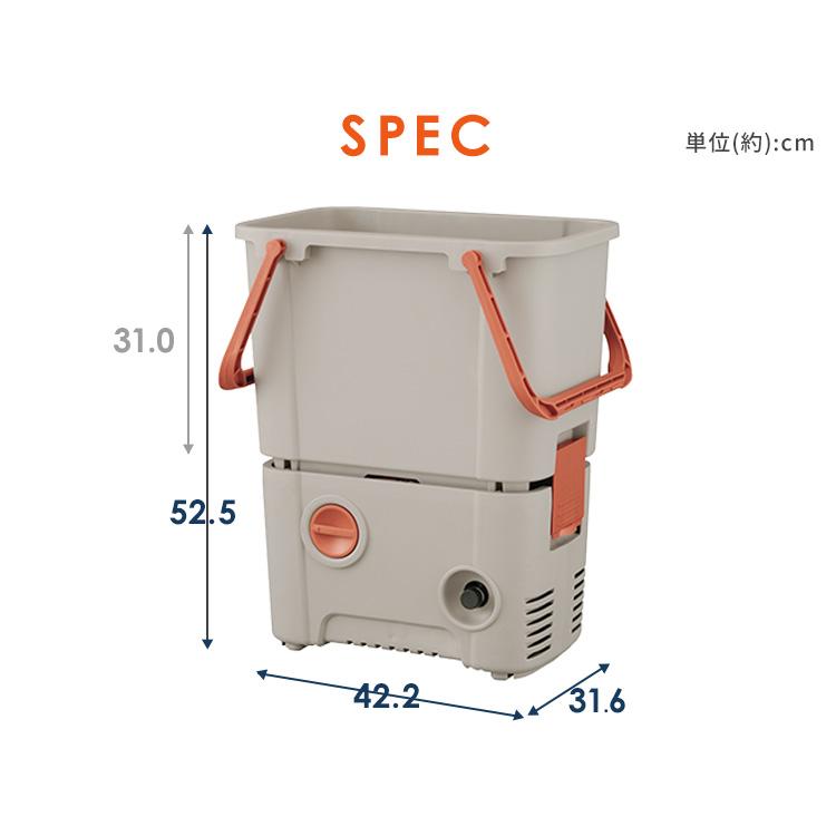 IRIS OHYAMA 高圧洗浄機 タンク式 コンパクト 10MPa 洗車 家庭用 節水