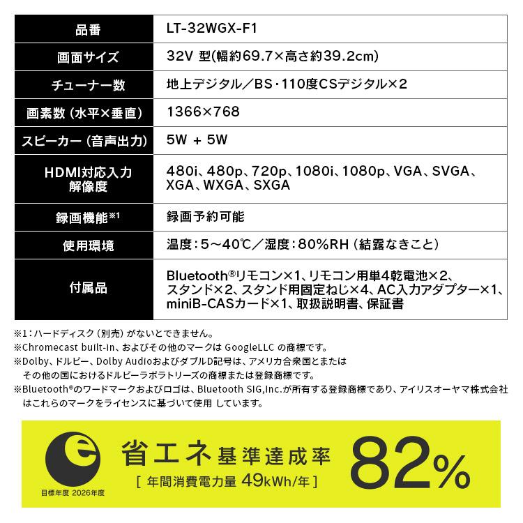 IRIS OHYAMA（アイリスオーヤマ） テレビ 液晶テレビ 32v 型 tv