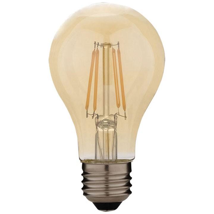 LED 電球 フィラメント電球 E26 おしゃれ 10個セット レトロ風 琥珀調ガラス キャンドル色 60W形 LDA7C-G-FK アイリスオーヤマの画像