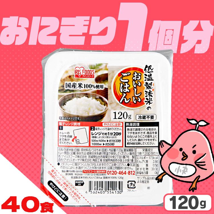 おいしいごはん　120g×10個入 ×12パック IRIS OHYAMA（アイリスオーヤマ） レトルトご飯 パックご飯 ごはん