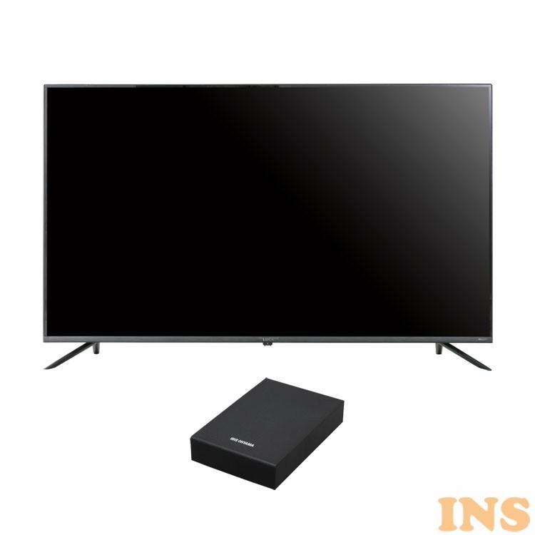 55インチ4KTV、録画用外付HDD、テレビ台セット