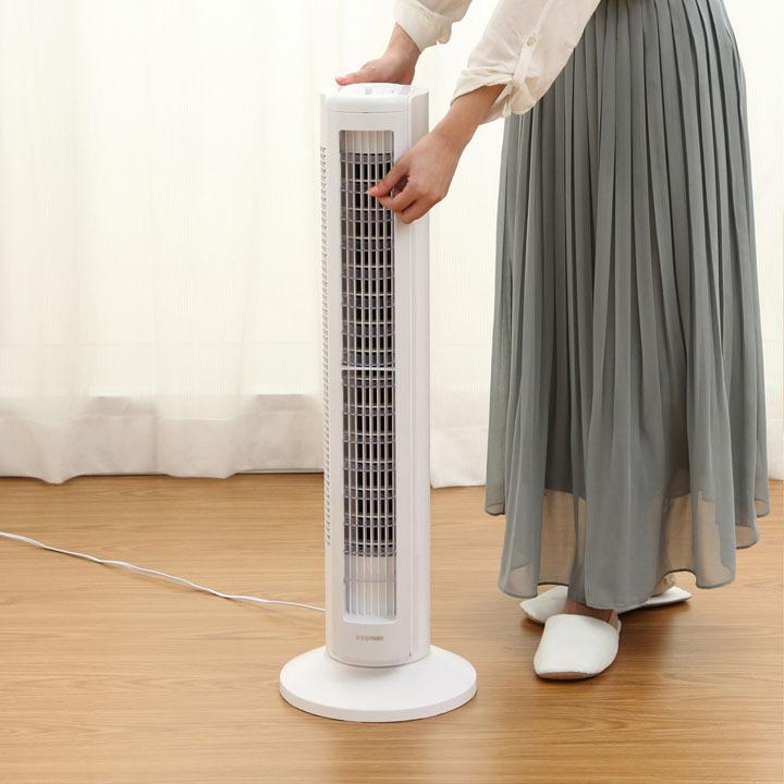 IRIS OHYAMA（アイリスオーヤマ） 扇風機 縦型扇風機 静音 タワー 