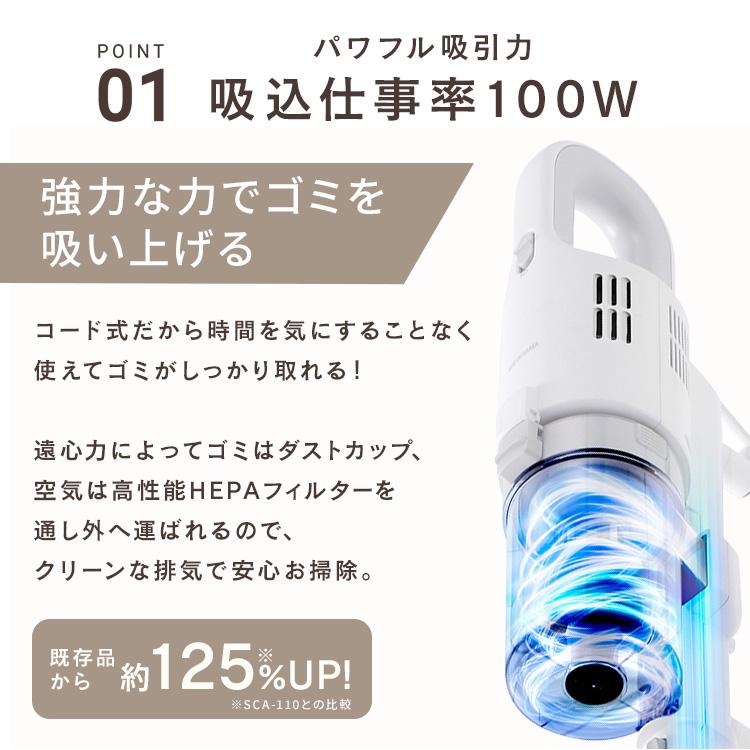 IRIS OHYAMA 掃除機 サイクロン スティッククリーナー AC式 IRIS OHYAMA 掃除機 サイクロン スティッククリーナー AC式