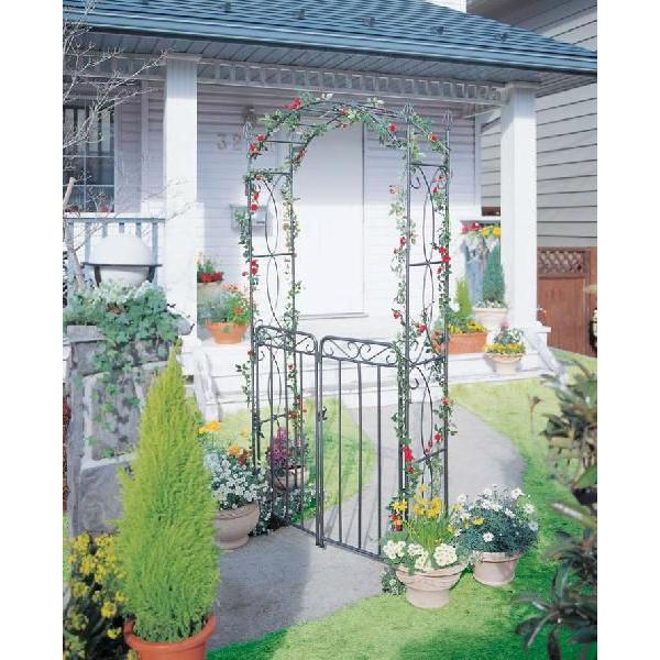 ガーデンアーチ 扉付きアーチ Ar 210t バラアーチ パーゴラ アイリスオーヤマ ベストエクセル 通販 Yahoo ショッピング