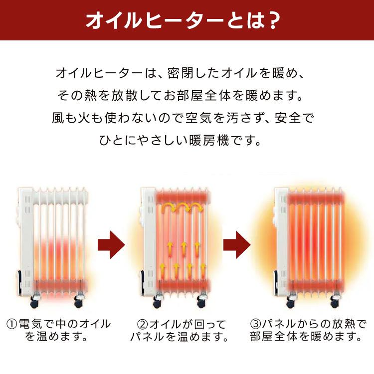 IRIS OHYAMA（アイリスオーヤマ） オイルヒーター 8畳 暖房器具
