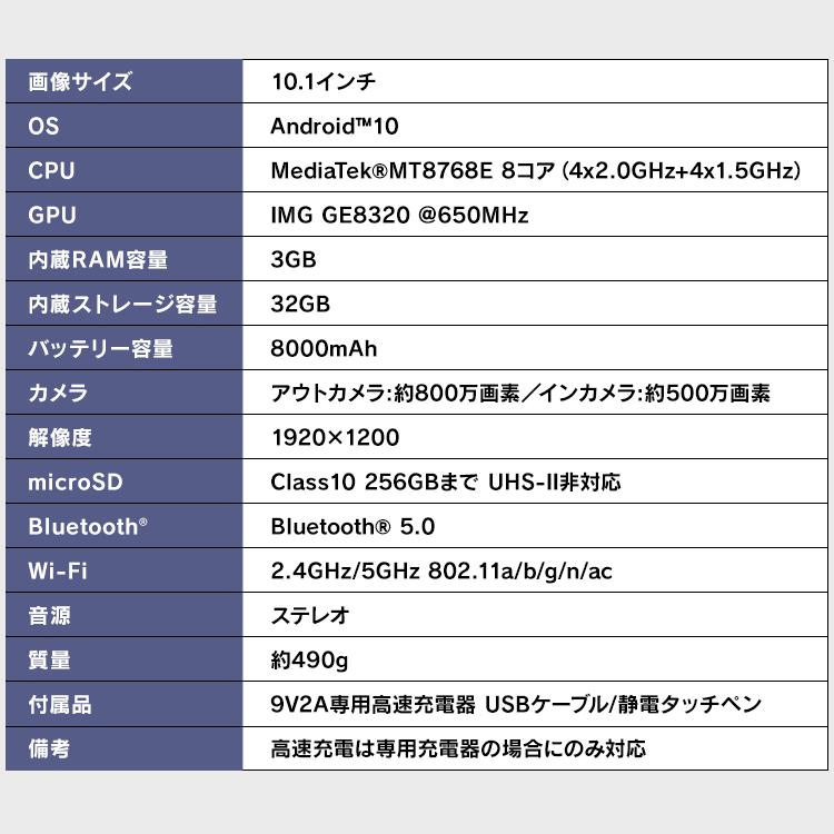 タブレット タブレットPC wi-fi 10インチ 新品 本体 タッチペン付き