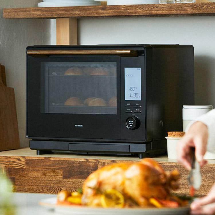 オーブンレンジ スチーム 30L タンク式 時短ブースト機能 コンベクション機能 ノンフライ グリル調理 レンジ スチーム料理 アイリスオーヤマ MS-F3002-B | IRIS OHYAMA | 15