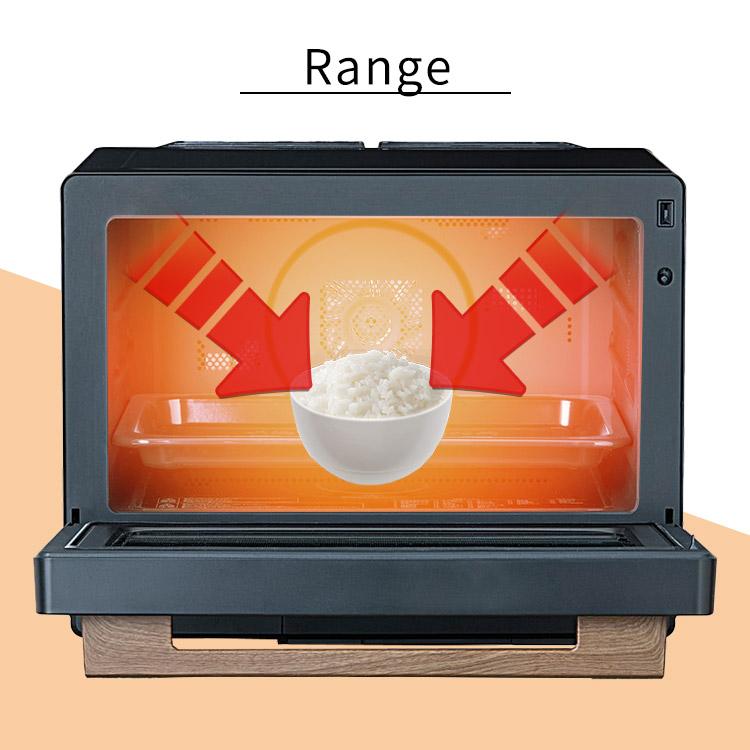 オーブンレンジ スチーム 30L タンク式 時短ブースト機能 コンベクション機能 ノンフライ グリル調理 レンジ スチーム料理 アイリスオーヤマ MS-F3002-B | IRIS OHYAMA | 08