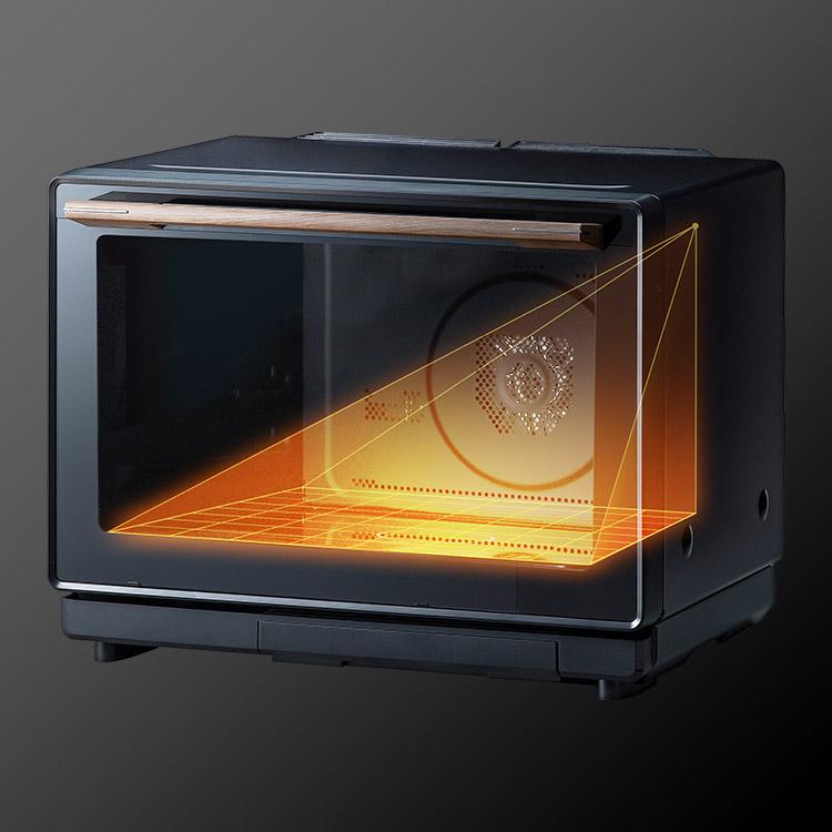 オーブンレンジ スチーム 30L タンク式 時短ブースト機能 コンベクション機能 ノンフライ グリル調理 レンジ スチーム料理 アイリスオーヤマ MS-F3002-B | IRIS OHYAMA | 09