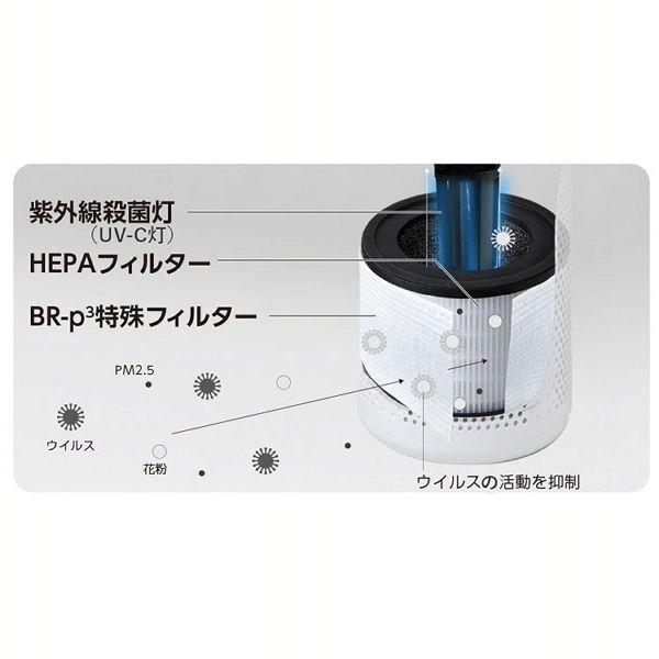 レビレース ウイルス浄化空気清浄機 W TAC-2100(W) (D)(B) : OA