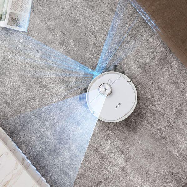 　美品【ほぼ未使用】ECOVACS DEEBOT T9 DLX13 ロボット掃除機 吸引機能 水拭き機能 家電 エコバックス ECOVACS（エコバックス） ロボット掃除機 水拭き お掃除ロボット 床