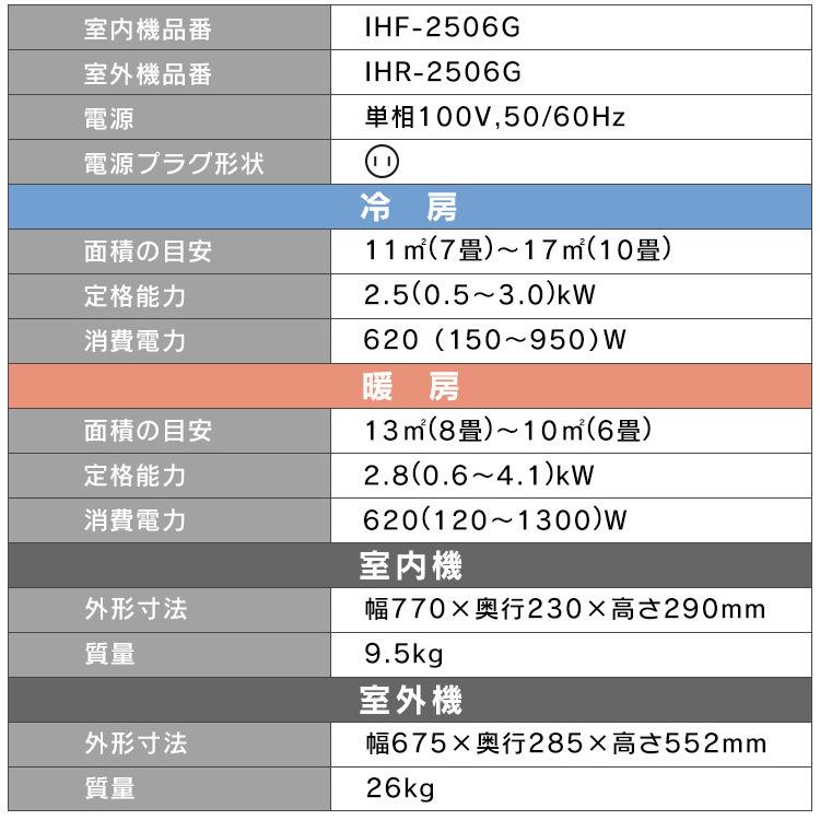 IRIS OHYAMA（アイリスオーヤマ） エアコン 6畳 時間指定可 工事費込み