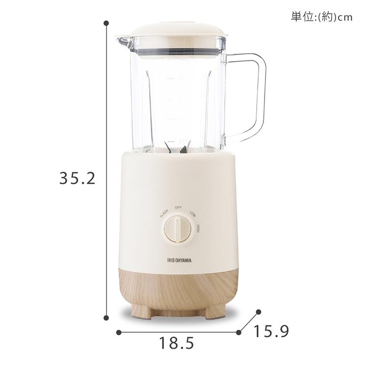 IRIS OHYAMA ミキサーミル付き未使用 Amazon | アイリスオーヤマ ジュース ミキサー ミル付き IJM-M800-W