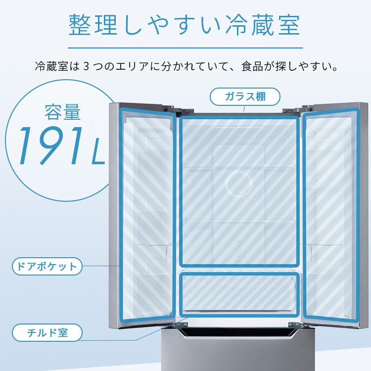 IRIS OHYAMA（アイリスオーヤマ） 冷蔵庫 2人暮らし 大容量 省エネ