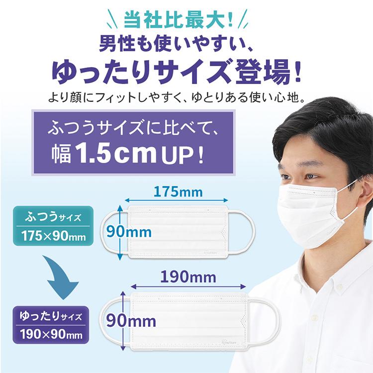 マスク 不織布 アイリスオーヤマ 不織布マスク 使い捨てマスク プリーツマスク ゆったり 40枚入 子供用 PK-NV40｜bestexcel｜03