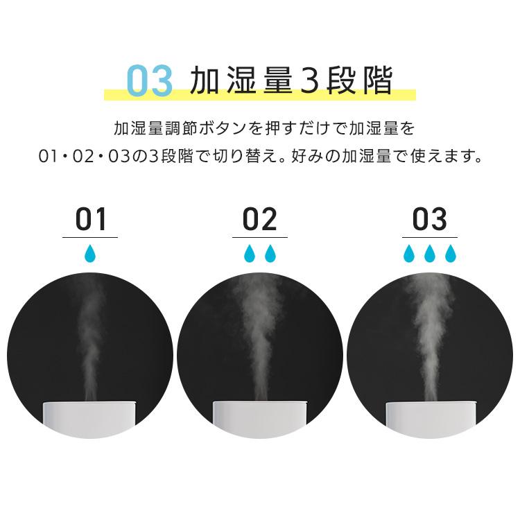 加湿器 おしゃれ ハイブリッド式 大容量 上部給水 Hanx-Home 4L