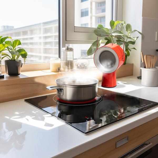 airhood 有線卓上レンジフード　フィルター5枚付き展示品未使用 卓上レンジフード 換気扇 エアフード AirHood ポータブルレンジフード