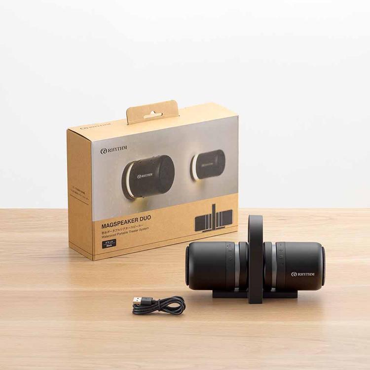 MAGSPEAKER DUO 防水スピーカー 9YYA30RH RHYTHM(リズム) : 快適ホーム