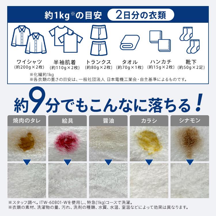IRIS OHYAMA - ＼取りつける込／ 洗い濯ぎ機 6kg 一人暮らし 縦型 アイリスオーヤマ 急行列車教科課程 時短 ガチ挙げ句のはて 極渦洗いもの 新品 全自動小銃洗い濯ぎ機 ITW-60B01 OSH fit * (HS)