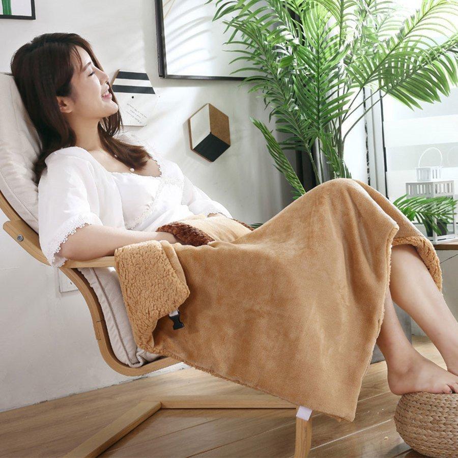 電気毛布 敷き ブランケット 速暖 あったか 肩掛け 洗える 冬 60×80cm