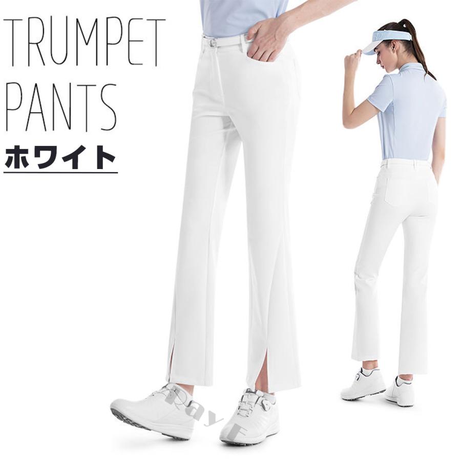 ホワイト レディース ゴルフパンツ 新品タグ付き ゴルフパンツ レディース 通気 速乾 ゴルフウェア 女子 夏 涼しい
