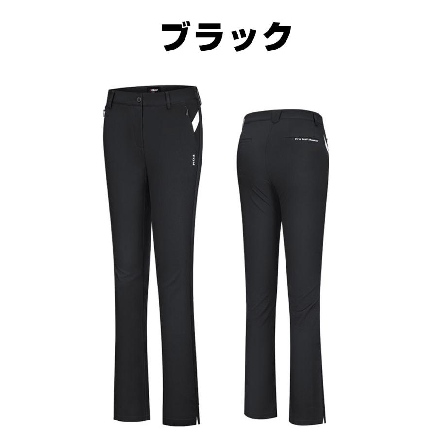 ゴルフパンツ レディース 通気 速乾 ゴルフウェア シンプル ロング