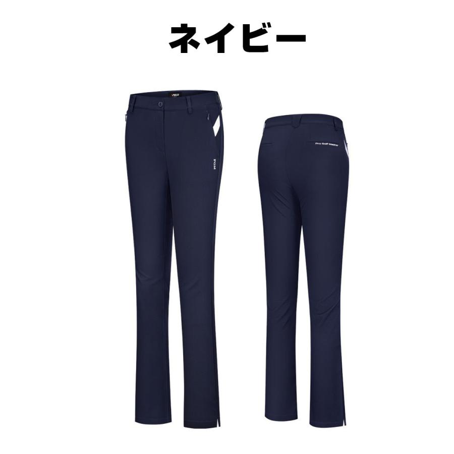 ゴルフパンツ レディース 通気 速乾 ゴルフウェア シンプル ロング