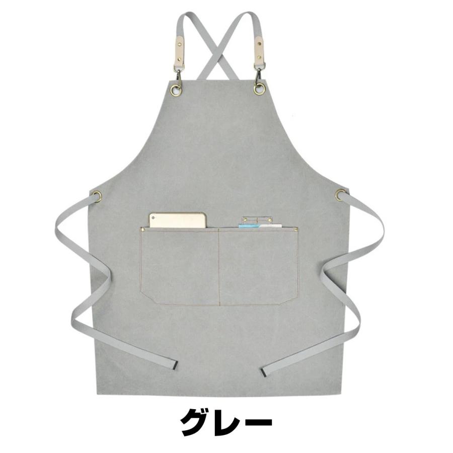 オーダーエプロン 前掛け 撥水 プリント入りエプロン 胸当てエプロン