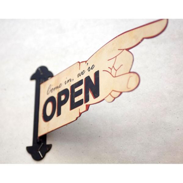 業務看板 welcome オープン クローズ アンティーク 店舗用 壁掛け OPEN