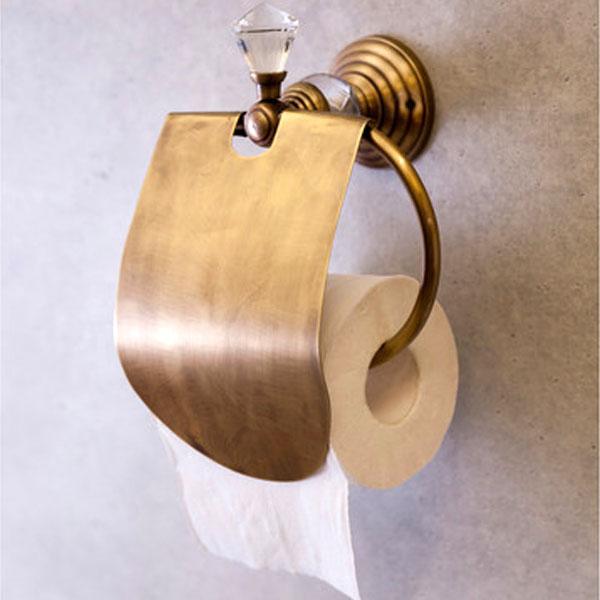 トイレットペーパーホルダー ゴールド 1連 おしゃれ 真鍮 アンティーク 北欧 新生活 インテリア 北欧 かわいい リフォーム 壁 取付け トイレ トイレ収納
