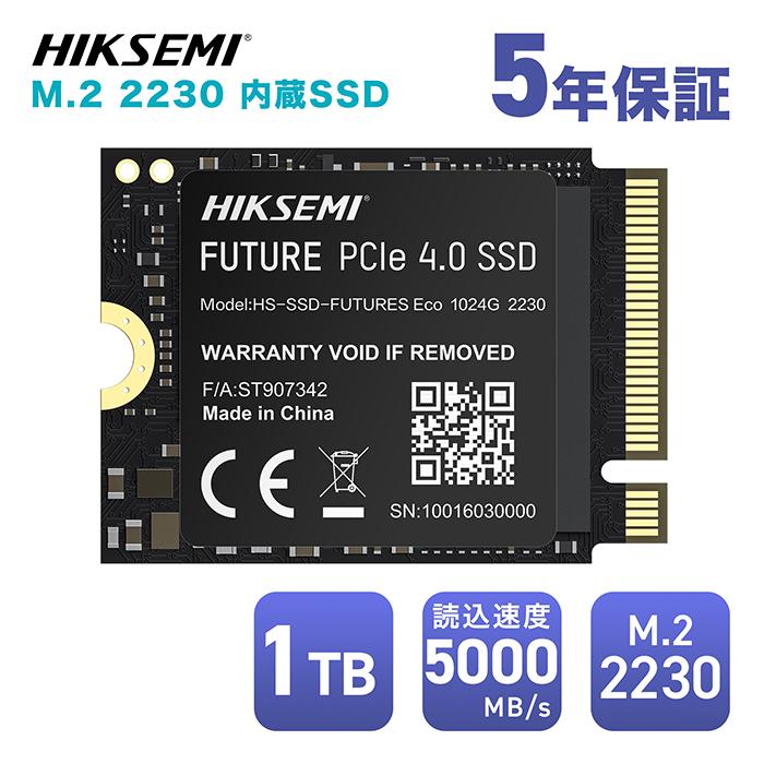 HIKSEMI HIKSEMI 1TB 2230 NVMe M.2 SSD PCIe Gen4×4 最大読込: 5,000
