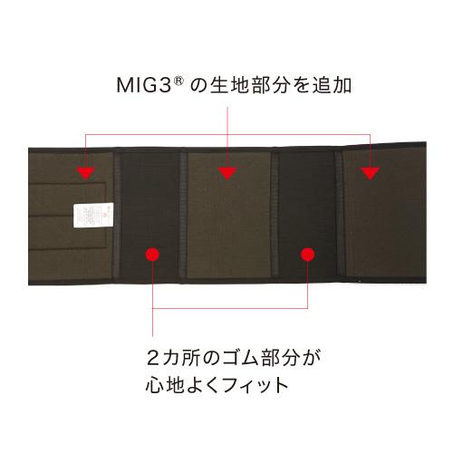 ALIVEN アライヴン MIG3 スリムベルト 黒 1825 インヴェル 