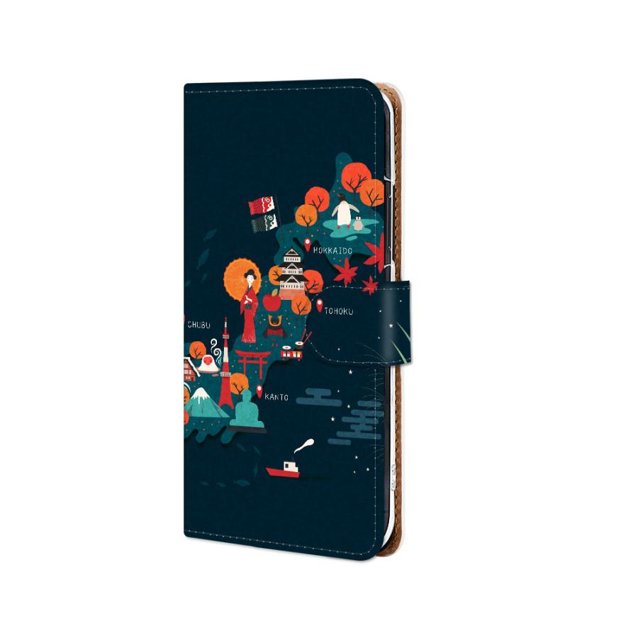 Android One S8 ケース 手帳型 アンドロイド ワン S8 カバー スマホケース カメラ穴 合皮レザー カードホルダー おしゃれ かわいい 耐衝撃 日本地図旅行イラスト Ands8 Simsku 7256 Bestmatch 通販 Yahoo ショッピング