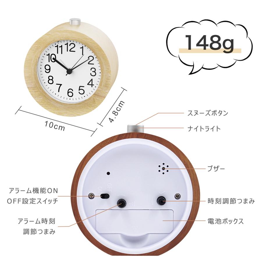 1994s 未使用Orvis FLYリール型置時計 アラーム機能付き 目覚まし時計 子供 置き時計 アナログ スヌーズ かわいい 木製