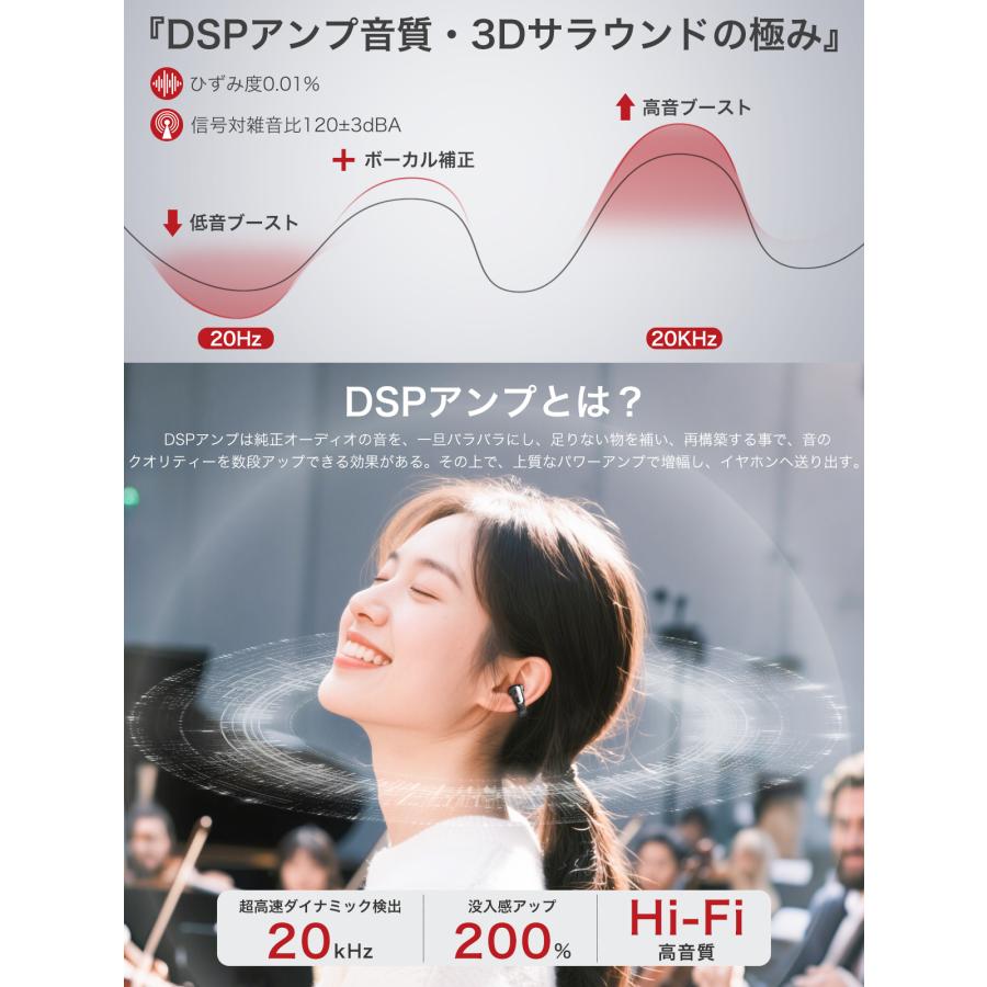 Bluetooth イヤホン ワイヤレス イヤーカフ ブルートゥース OWS 