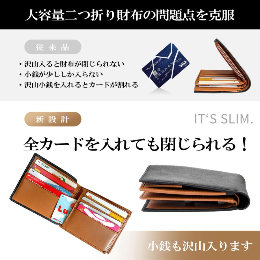 二つ折り財布 牛革 本革 メンズ財布 大容量 コンパクト 小さい コインケース 男性 紳士革財布 薄い カード入れ 小銭入れ 社会人 紳士薄い カード入れ 父の日 Sf0024 Best Of Best 通販 Yahoo ショッピング