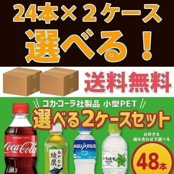 コカ・コーラ社製品 300ml小型ペットボトル 24本入り よりどり 2ケース 48本セット コカコーラゼロ ファンタ 綾鷹 爽健美茶｜bestone1｜02