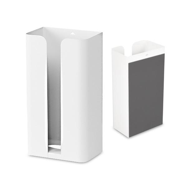 マグネットティッシュボックス マグネット ティッシュケース 磁石でくっつく 片手で引き出せる ペーパーホルダー ホワイト ((S の商品画像