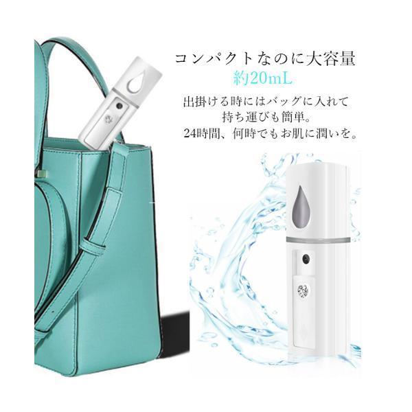 ハンディミスト 美顔器 スチーマー フェイススチーマー 携帯 加湿器