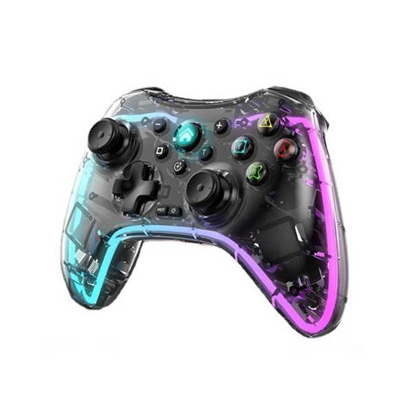 互換品 switch コントローラー プロコン ワイヤレス 透明 光る