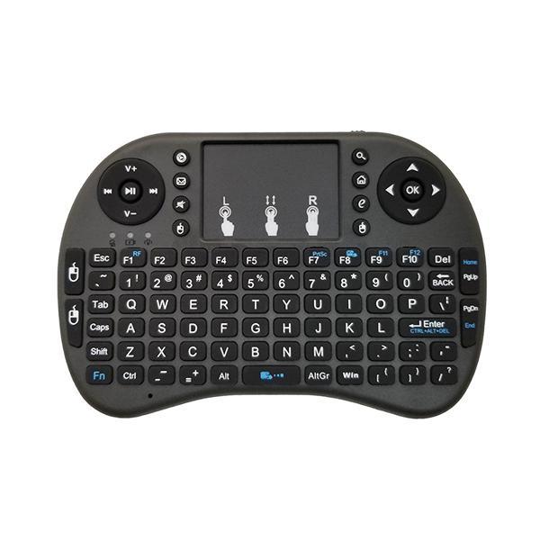 ワイヤレスキーボード ミニ 2.4GHz ポータブルキーボード タッチパッド