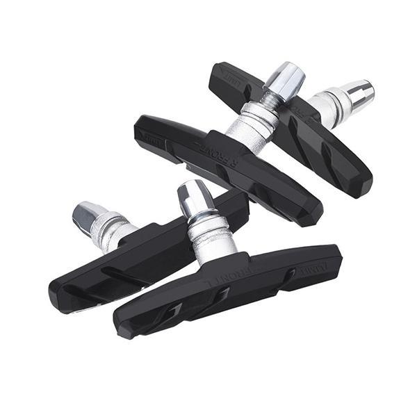 ブレーキシュー 4個セット Vタイプ ブレーキパッド Vブレーキ 自転車 マウンテンバイク クロスバイク ブラック ((S の商品画像