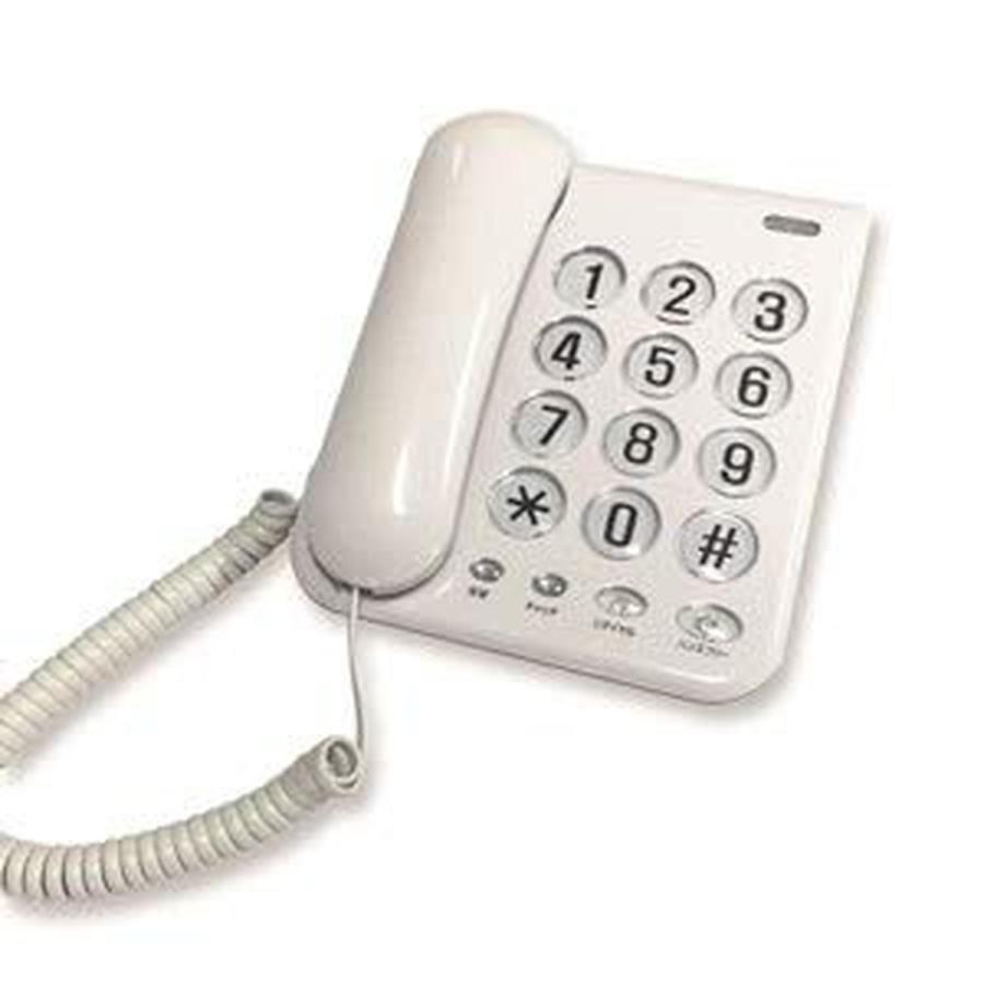 カシムラ SS-07 ホワイト 電話機 シンプルフォン（Yahoo!・ベストワン）