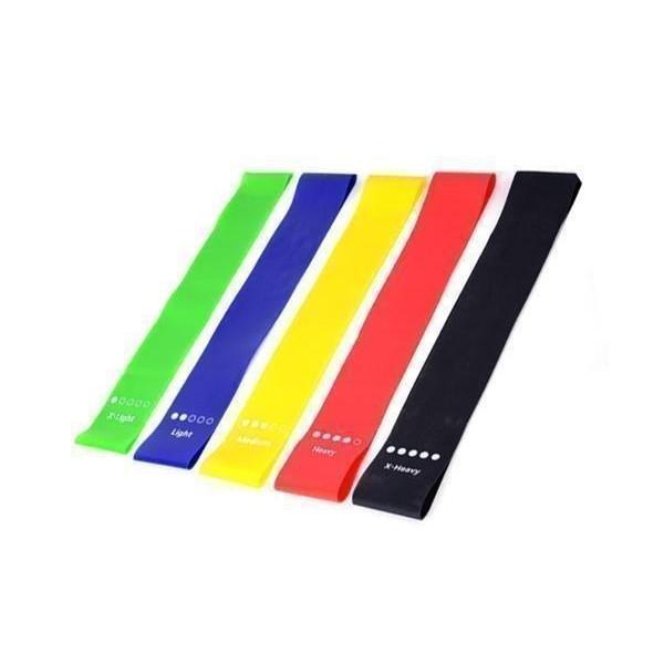 トレーニングチューブ 筋トレ 5本セット エクササイズバンド フィットネス チューブ ループバンド 強度別 ((S の商品画像