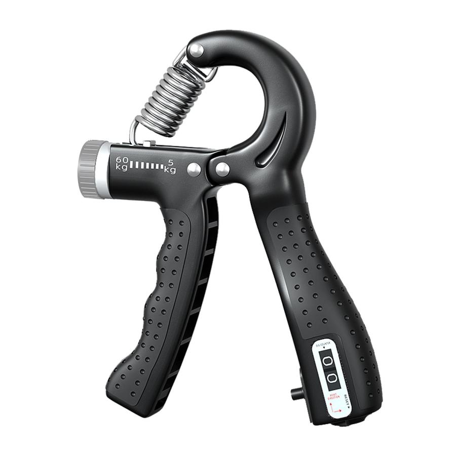 ハンドグリップ 調整式 握力 器具 トレーニング 筋トレ リハビリ 10kg~60kg まで 調整可能 カウンター付 ((S の商品画像