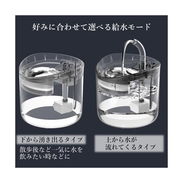 自動給水器 ペット給水器 猫 犬 水飲み器 循環式給水器 活性炭フィルター 超静音 透明 1.8L大容量 水洗い可能  ((S｜bestone1｜03