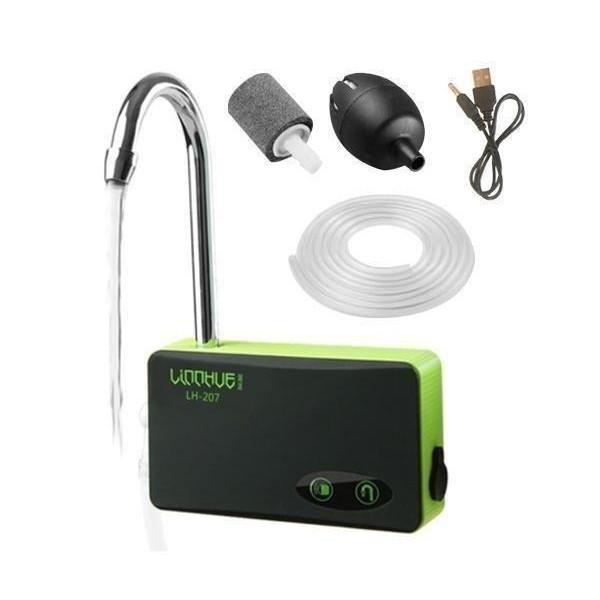 エアーポンプ ウォーターポンプ USB 携帯 簡易手洗い 釣り LED ライト 充電 災害 防災 汲み上げ 水 ((S の商品画像