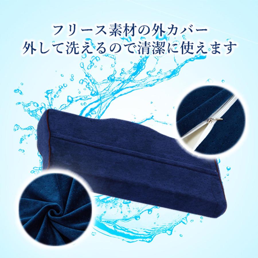 低反発 まくら 枕 リフレッシュ 立体構造 おすすめ 清潔 快適 ネイビー