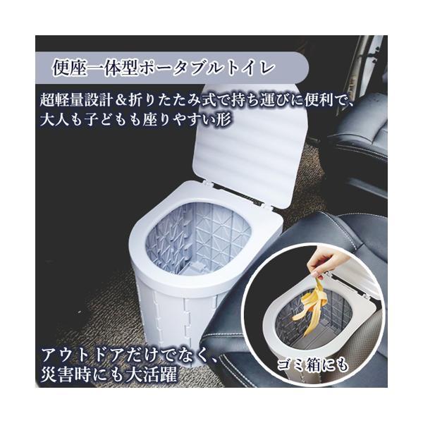 簡易トイレ ポータブル グレー ((S : ベストワン - 通販 - Yahoo